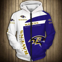 Thumbnail for NFL Team Logo Men's Zippered Hoodie