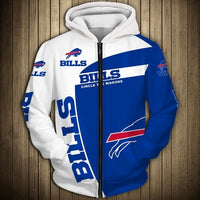 Thumbnail for NFL Team Logo Men's Zippered Hoodie
