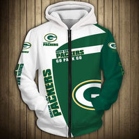 Thumbnail for NFL Team Logo Men's Zippered Hoodie