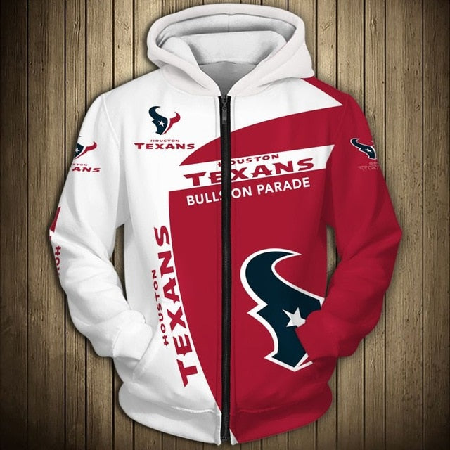 NFL Team Logo Men's Zippered Hoodie