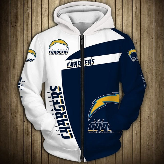 NFL Team Logo Men's Zippered Hoodie