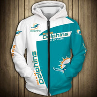 Thumbnail for NFL Team Logo Men's Zippered Hoodie