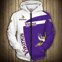 Thumbnail for NFL Team Logo Men's Zippered Hoodie