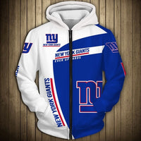 Thumbnail for NFL Team Logo Men's Zippered Hoodie