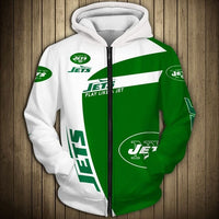 Thumbnail for NFL Team Logo Men's Zippered Hoodie