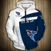 Thumbnail for NFL Team Logo Men's Zippered Hoodie