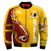 Thumbnail for Men's NFL 3D Zippered Quilted Team Jacket