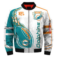 Thumbnail for Men's NFL 3D Zippered Quilted Team Jacket