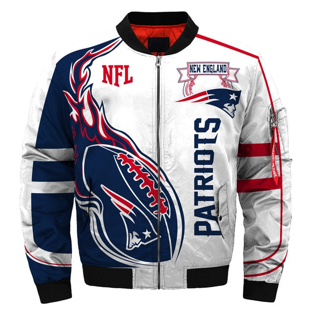 Men's NFL 3D Zippered Quilted Team Jacket