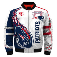 Thumbnail for Men's NFL 3D Zippered Quilted Team Jacket