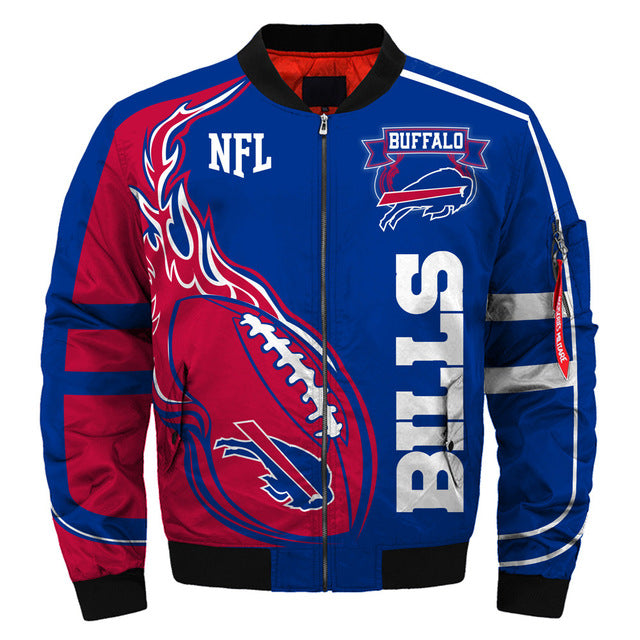 Men's NFL 3D Zippered Quilted Team Jacket