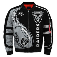 Thumbnail for Men's NFL 3D Zippered Quilted Team Jacket