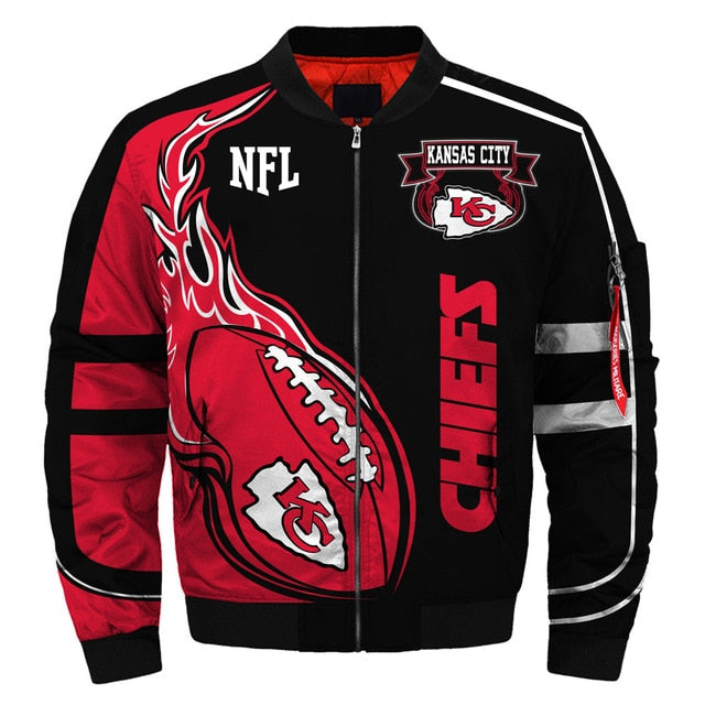 Men's NFL 3D Zippered Quilted Team Jacket
