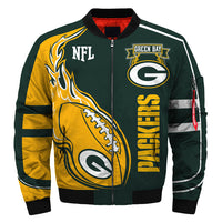 Thumbnail for Men's NFL 3D Zippered Quilted Team Jacket