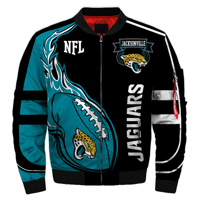 Men's NFL 3D Zippered Quilted Team Jacket