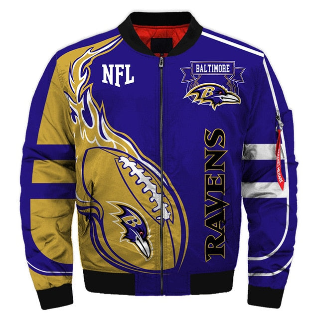 Men's NFL 3D Zippered Quilted Team Jacket
