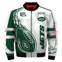Thumbnail for Men's NFL 3D Zippered Quilted Team Jacket