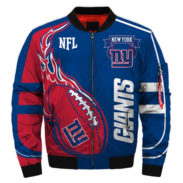Men's NFL 3D Zippered Quilted Team Jacket