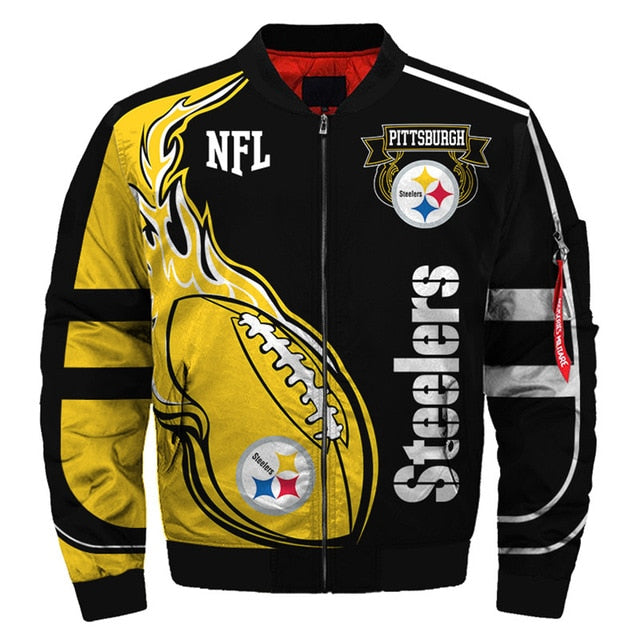 Men's NFL 3D Zippered Quilted Team Jacket