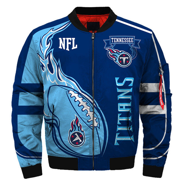 Men's NFL 3D Zippered Quilted Team Jacket
