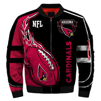 Thumbnail for Men's NFL 3D Zippered Quilted Team Jacket