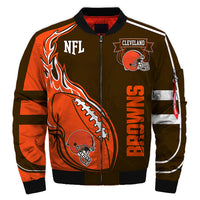 Thumbnail for Men's NFL 3D Zippered Quilted Team Jacket