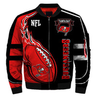 Thumbnail for Men's NFL 3D Zippered Quilted Team Jacket