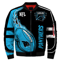 Thumbnail for Men's NFL 3D Zippered Quilted Team Jacket
