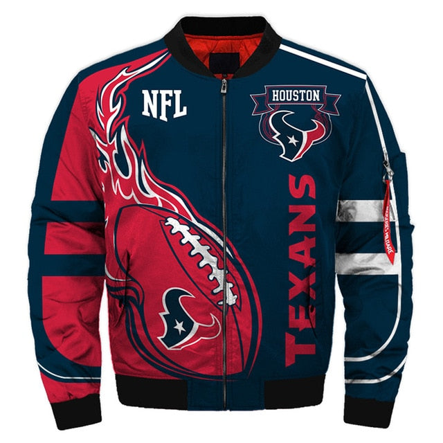Men's NFL 3D Zippered Quilted Team Jacket