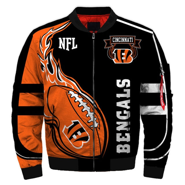Men's NFL 3D Zippered Quilted Team Jacket