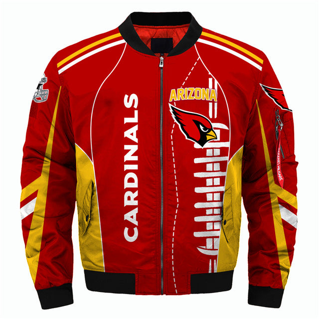 NFL Team Logo Men's Zippered Quilted Jacket