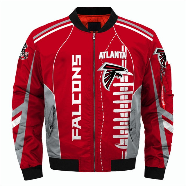 NFL Team Logo Men's Zippered Quilted Jacket