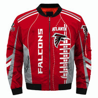 Thumbnail for NFL Team Logo Men's Zippered Quilted Jacket