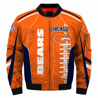 Thumbnail for NFL Team Logo Men's Zippered Quilted Jacket