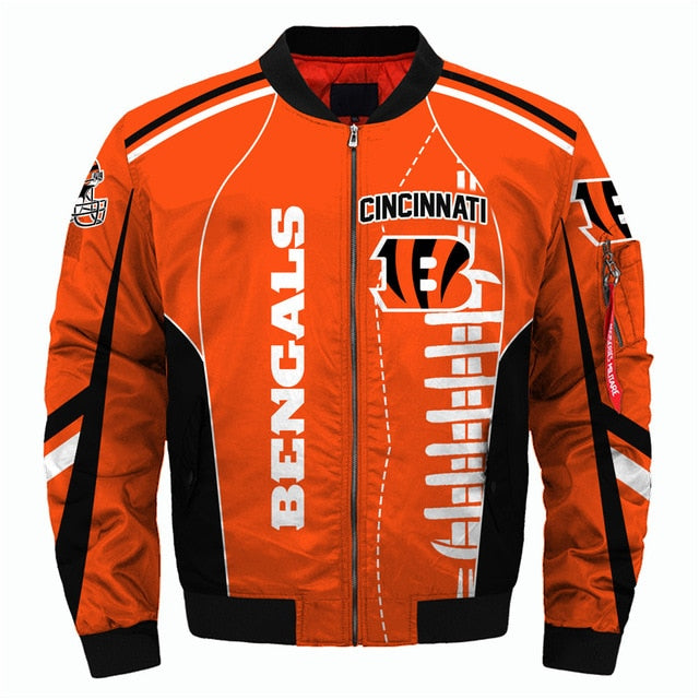 NFL Team Logo Men's Zippered Quilted Jacket