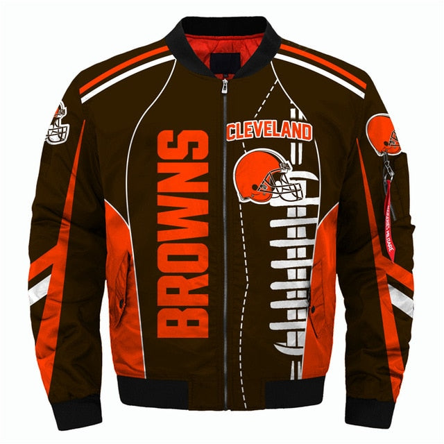 NFL Team Logo Men's Zippered Quilted Jacket