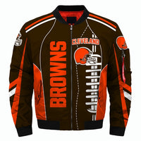 Thumbnail for NFL Team Logo Men's Zippered Quilted Jacket
