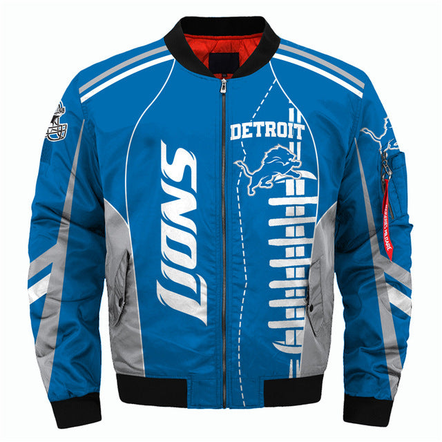 NFL Team Logo Men's Zippered Quilted Jacket