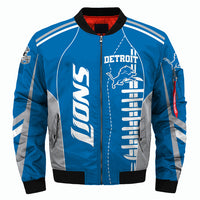 Thumbnail for NFL Team Logo Men's Zippered Quilted Jacket