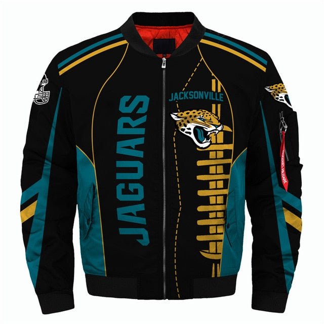 NFL Team Logo Men's Zippered Quilted Jacket