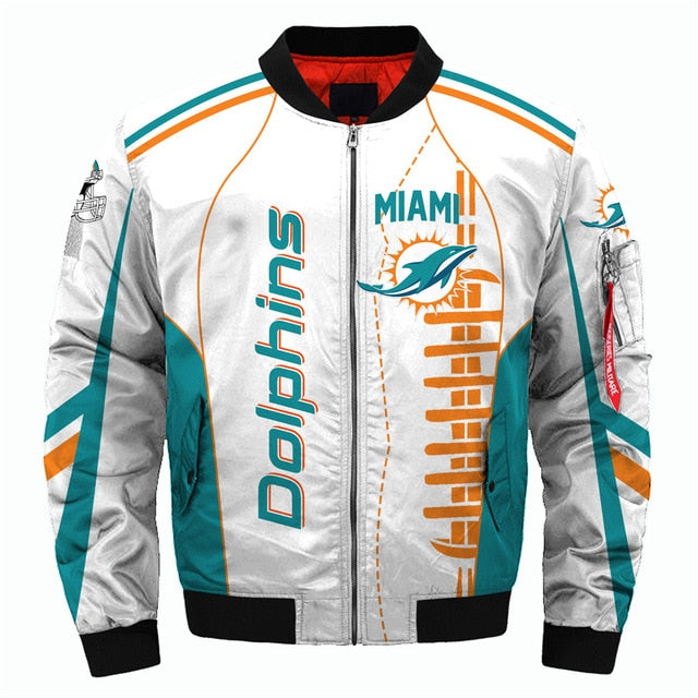 NFL Team Logo Men's Zippered Quilted Jacket