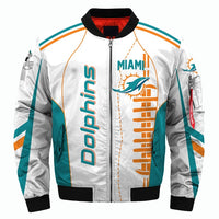 Thumbnail for NFL Team Logo Men's Zippered Quilted Jacket