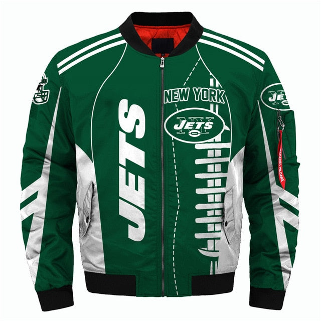 NFL Team Logo Men's Zippered Quilted Jacket