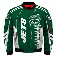 Thumbnail for NFL Team Logo Men's Zippered Quilted Jacket