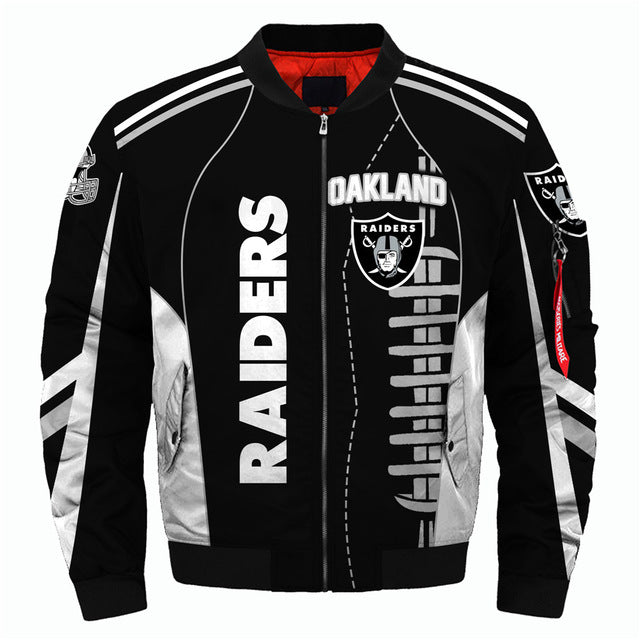 NFL Team Logo Men's Zippered Quilted Jacket