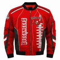 Thumbnail for NFL Team Logo Men's Zippered Quilted Jacket