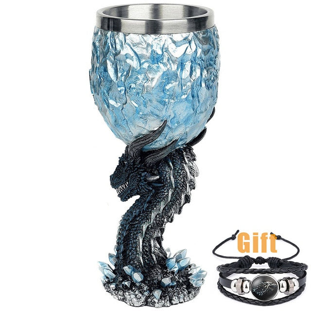 Antique Game of Thrones, Might and Magic Goblet Stainless Steel Resin Mugs