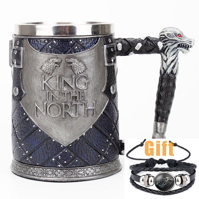 Antique Game of Thrones, Might and Magic Goblet Stainless Steel Resin Mugs