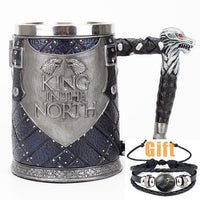 Thumbnail for Antique Game of Thrones, Might and Magic Goblet Stainless Steel Resin Mugs