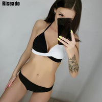 Thumbnail for Wire Free Women Sexy Push Up Bikinis Set Swimwear